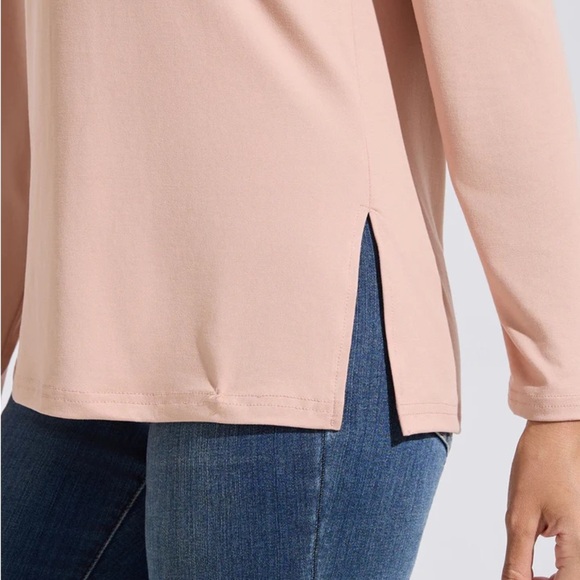 Showitty Women’s Beige Long Sleeve V-Neck Top - Picture 6 of 7